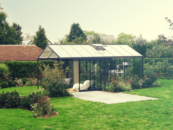 Belgia luksuslik esikuga kasvuhoone kodus aeda